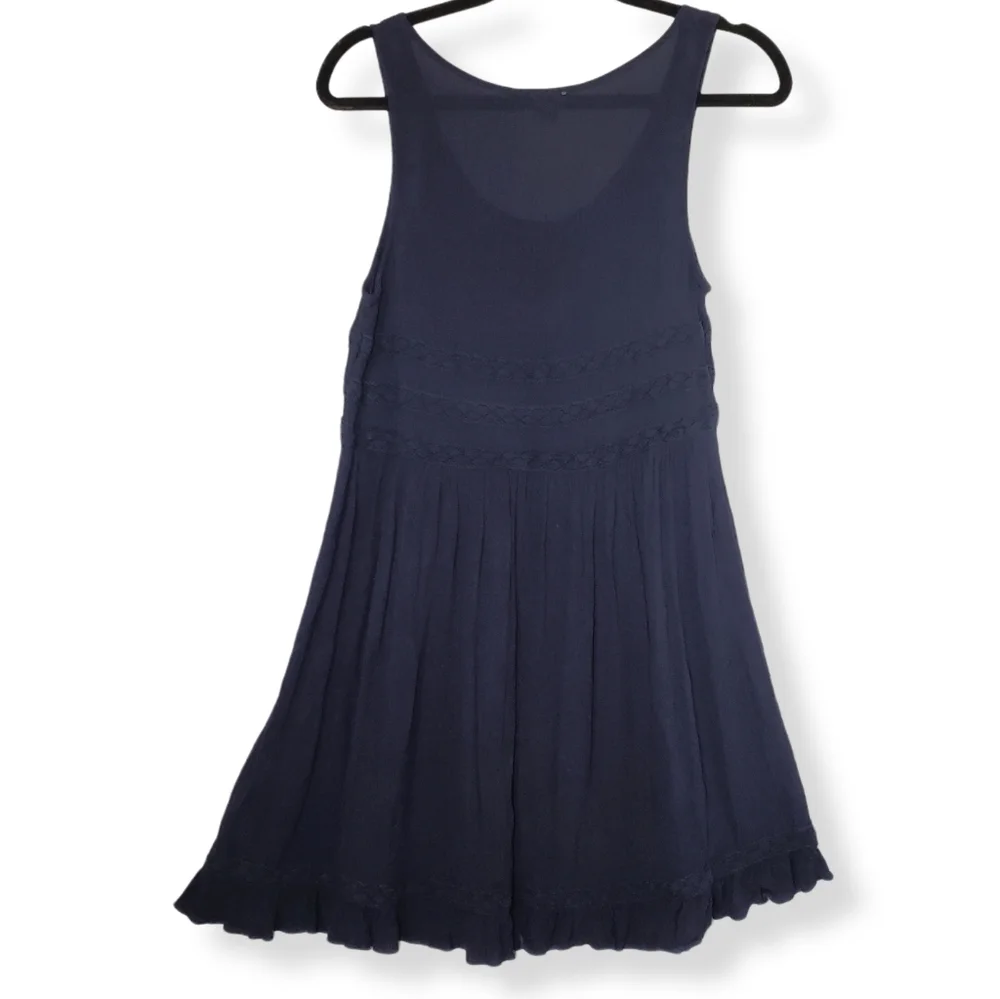 Aerie Navy Swing Tank Mini Dress Trapeze Tunic - Picture 3 of 8